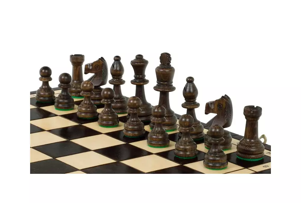 SZACHY DREWNIANE OLIMPIJSKIE DUŻE (41 x 41 cm)